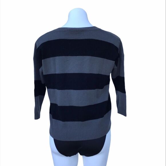 autumn cashmere Cashmere Sweater 3/4 Sleeve Pullover V-Neck Size Small - Picture 10 of 13